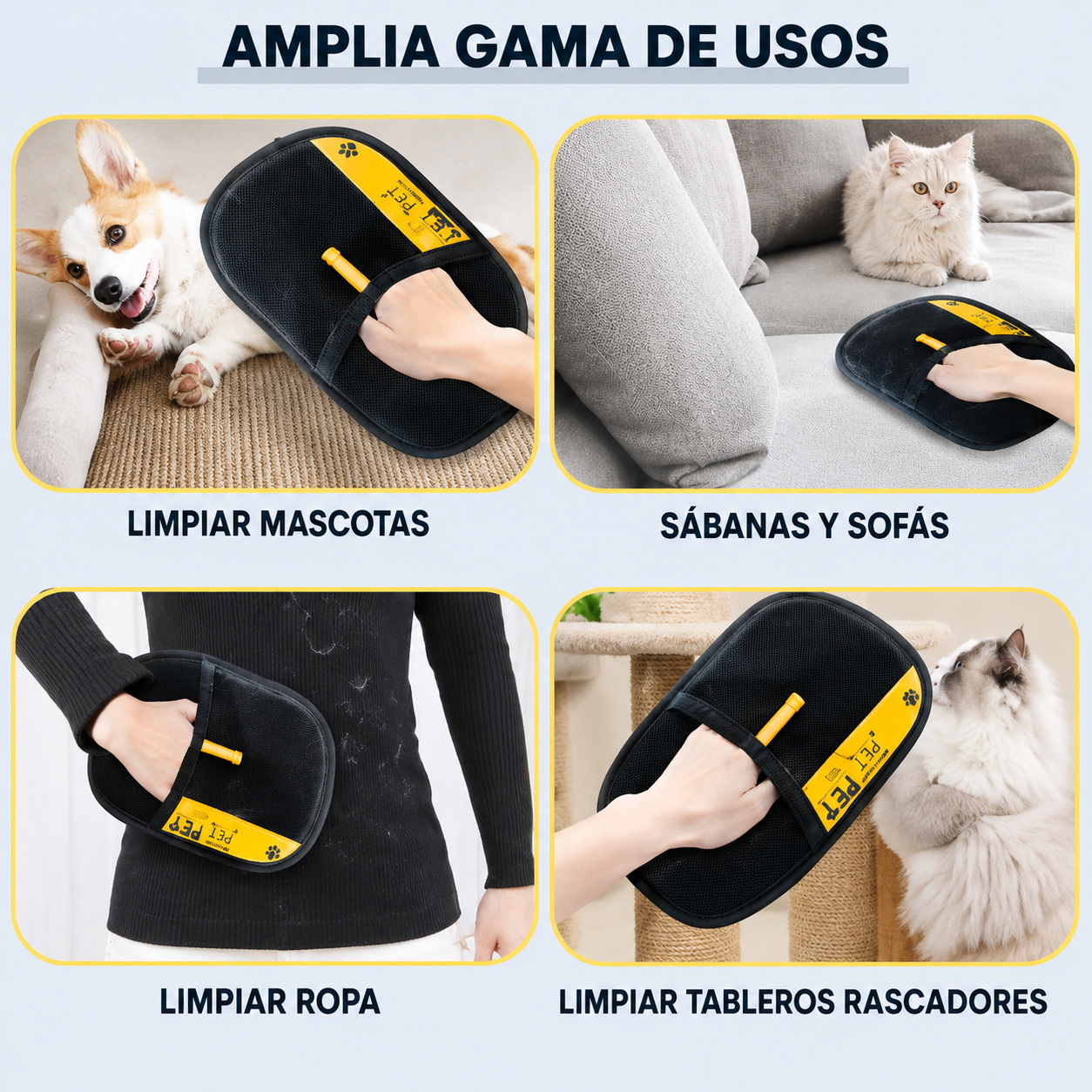 Manopla Quitapelos