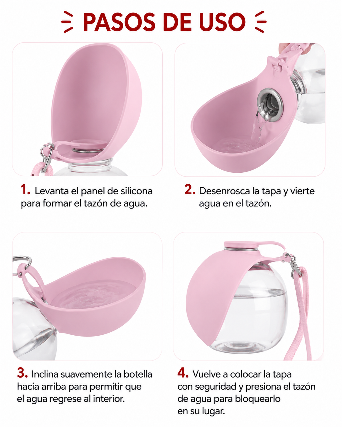 Botella Portátil para Mascotas