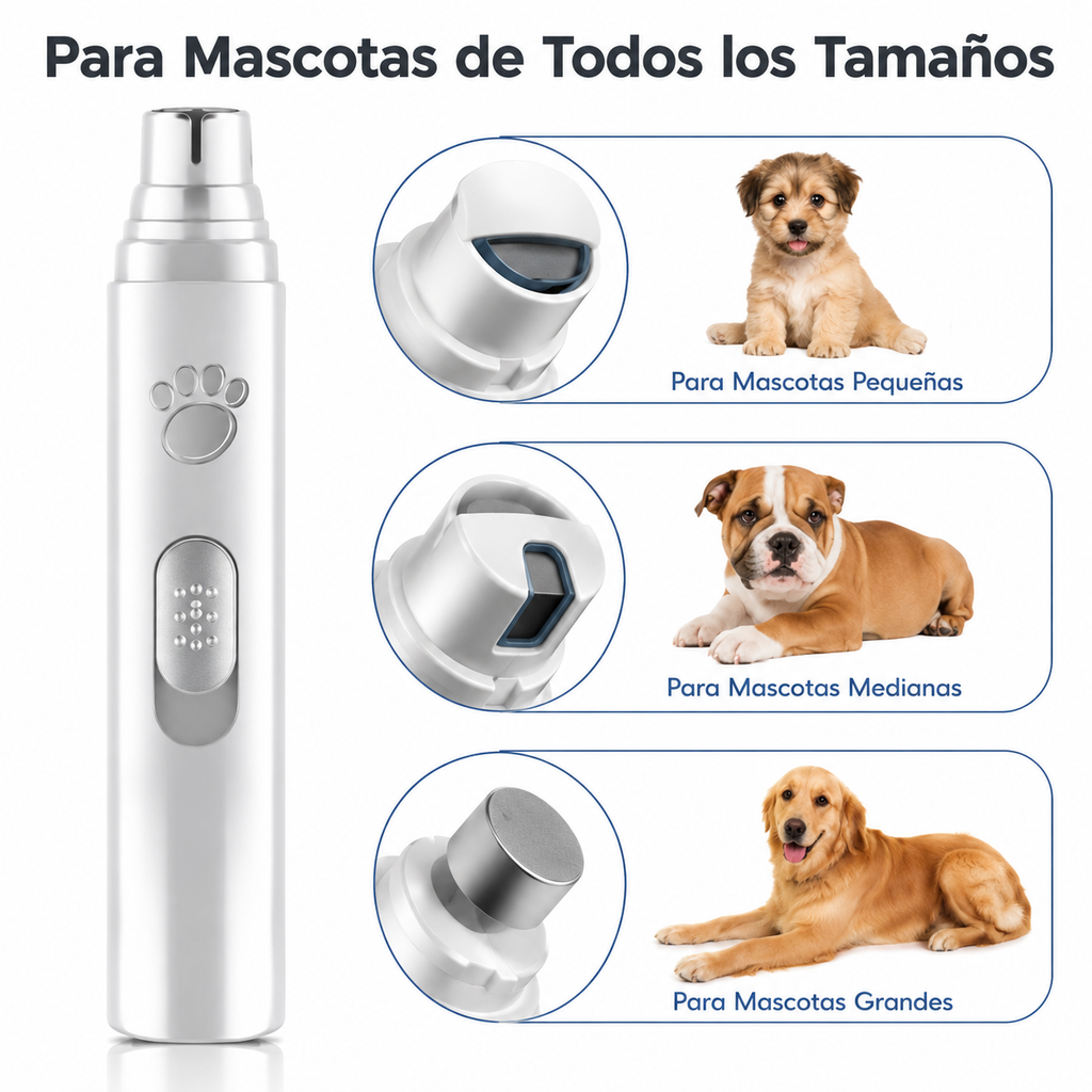 Limador Eléctrico de Uñas para Mascotas