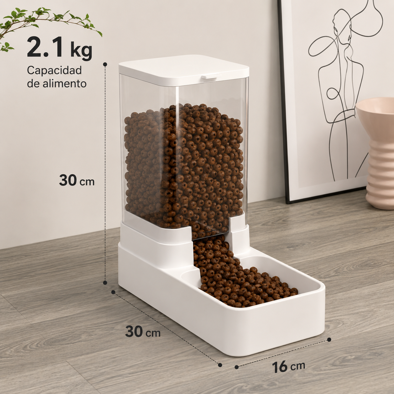 Dispensador Automático de Comida y Agua para Mascotas