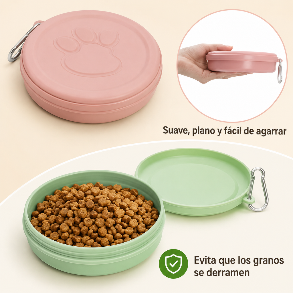 Comedero de Viaje para Mascotas
