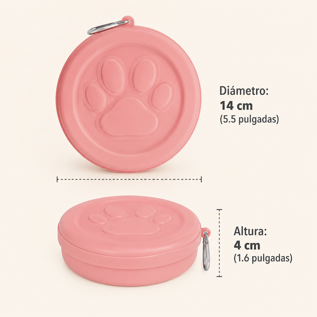 Comedero de Viaje para Mascotas