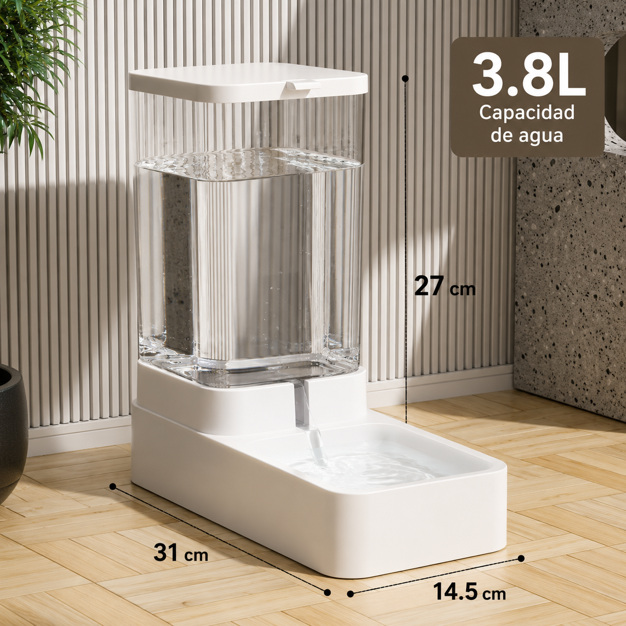 Dispensador Automático de Comida y Agua para Mascotas