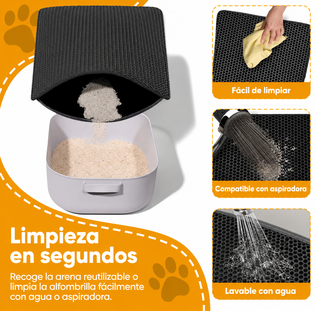 Alfombrilla Atrapa Arena para Gatos