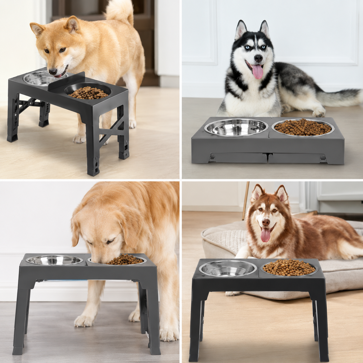 Comedero Elevado Ajustable para Perros